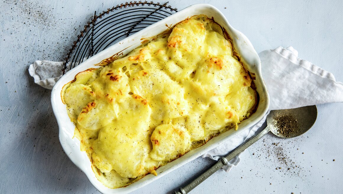 Fløtegratinerte poteter